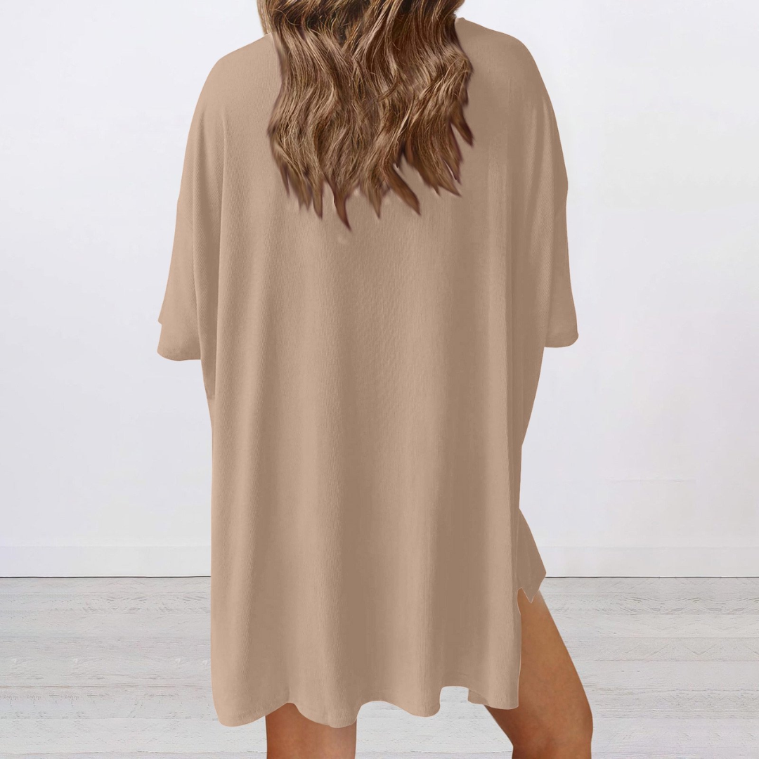 Summer Casual Oversized Shirts Shorts Matching Women's Two Piece Lounge Set