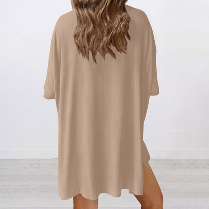 Summer Casual Oversized Shirts Shorts Matching Women's Two Piece Lounge Set
