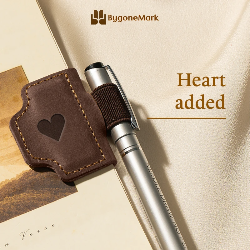 BygoneMark - LAST DAY 70% OFF - Personalized Magnetic Leather Pen Holder Bookmark
