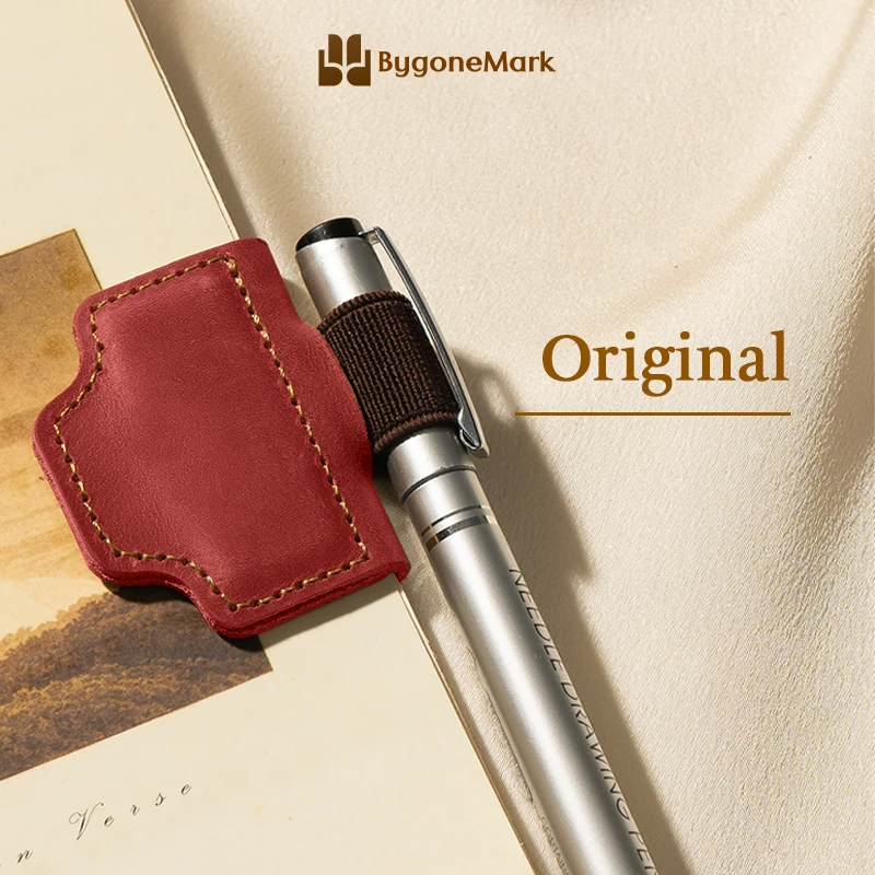 BygoneMark - LAST DAY 70% OFF - Personalized Magnetic Leather Pen Holder Bookmark
