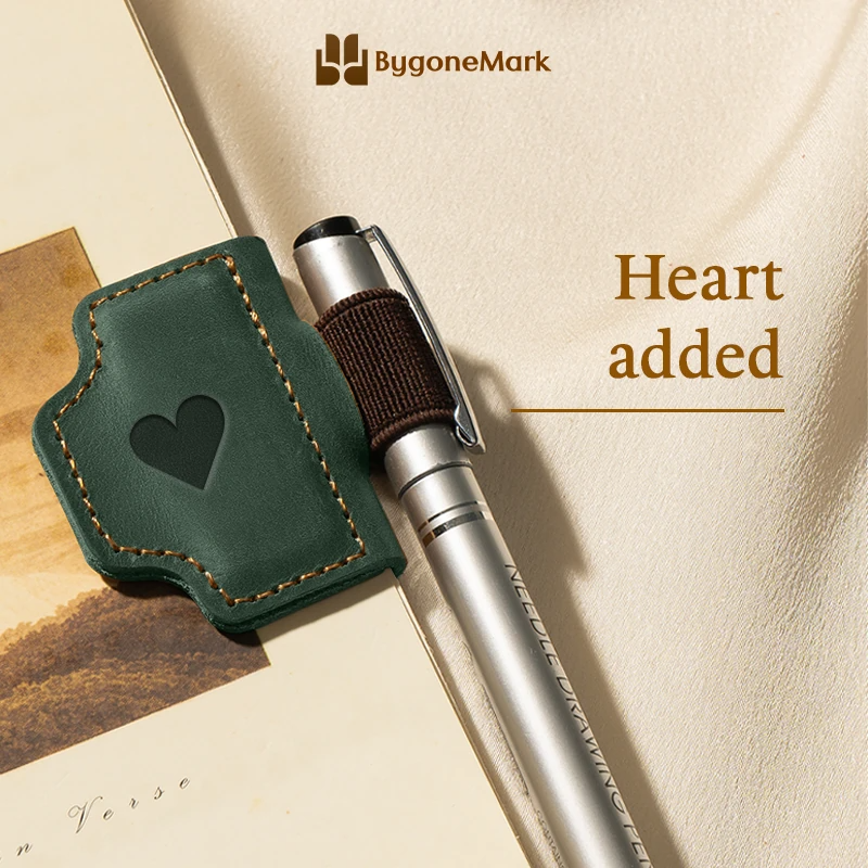 BygoneMark - LAST DAY 70% OFF - Personalized Magnetic Leather Pen Holder Bookmark