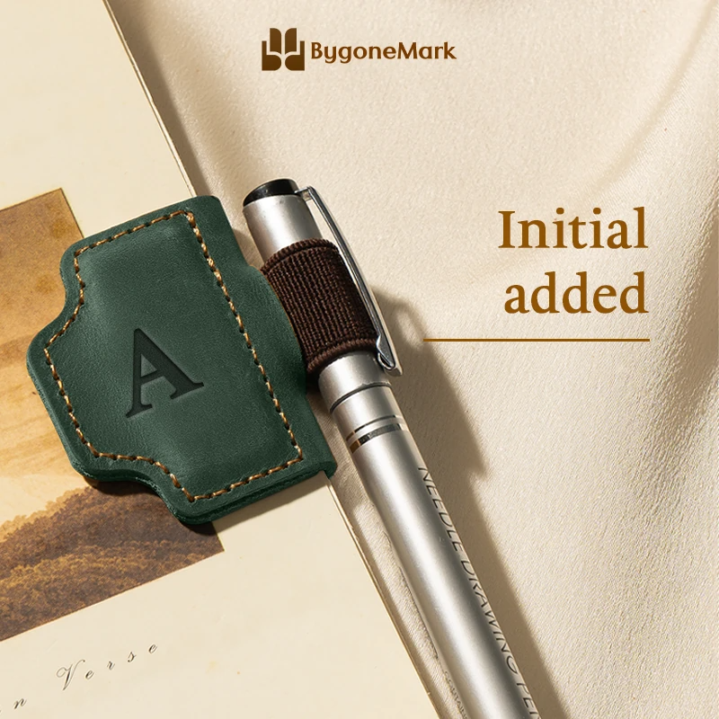 BygoneMark - LAST DAY 70% OFF - Personalized Magnetic Leather Pen Holder Bookmark