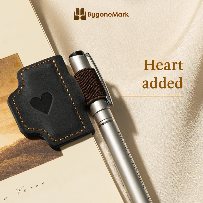 BygoneMark - LAST DAY 70% OFF - Personalized Magnetic Leather Pen Holder Bookmark