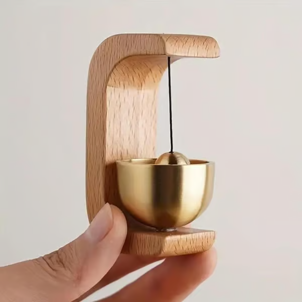 Magnetic Wooden Doorbell for All Materials