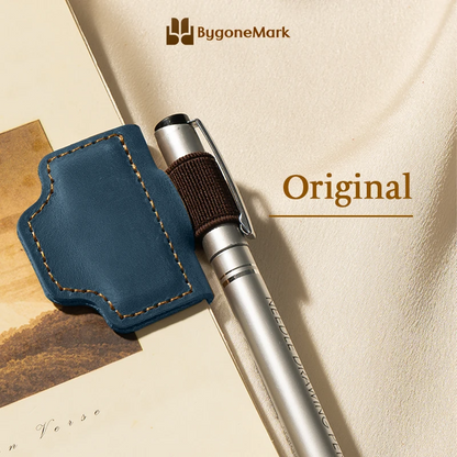 BygoneMark - LAST DAY 70% OFF - Personalized Magnetic Leather Pen Holder Bookmark