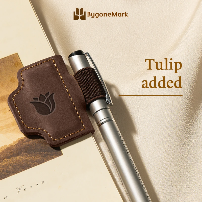 BygoneMark - LAST DAY 70% OFF - Personalized Magnetic Leather Pen Holder Bookmark