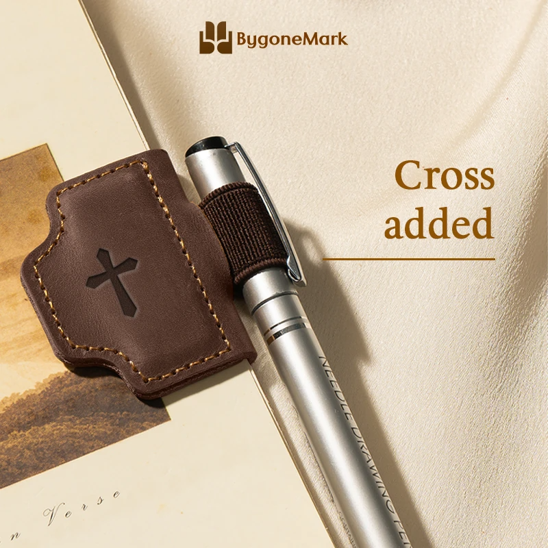 BygoneMark - LAST DAY 70% OFF - Personalized Magnetic Leather Pen Holder Bookmark