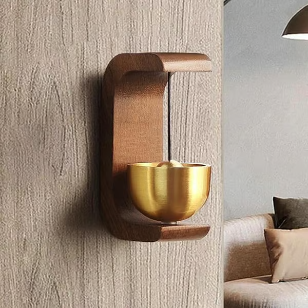 Magnetic Wooden Doorbell for All Materials