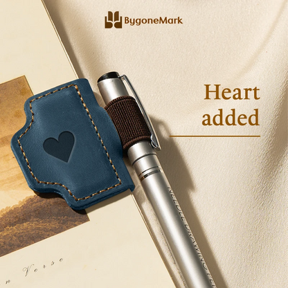 BygoneMark - LAST DAY 70% OFF - Personalized Magnetic Leather Pen Holder Bookmark