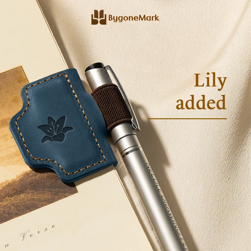BygoneMark - LAST DAY 70% OFF - Personalized Magnetic Leather Pen Holder Bookmark