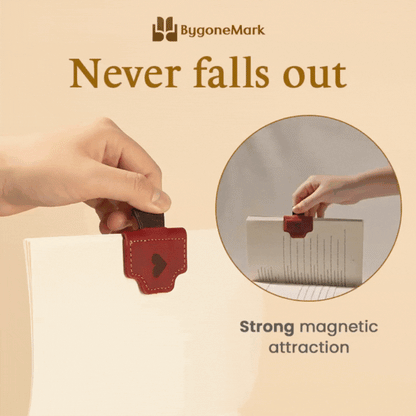 BygoneMark - LAST DAY 70% OFF - Personalized Magnetic Leather Pen Holder Bookmark