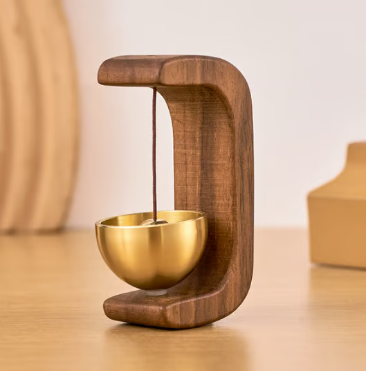 Magnetic Wooden Doorbell for All Materials